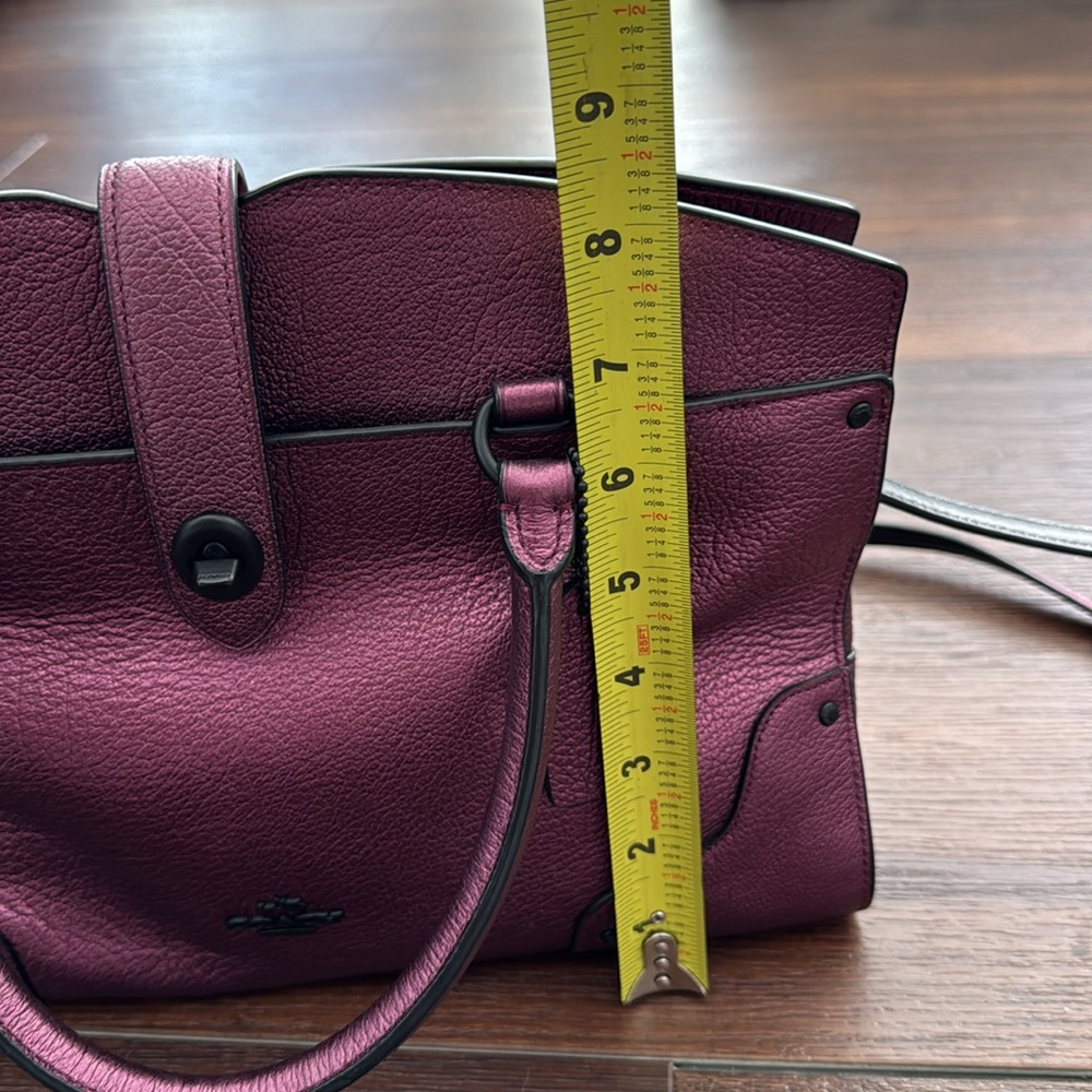Coach in EUC Crossbody/ Handbag in a Purple Color very unique a gorgeous - Picture 12 of 13